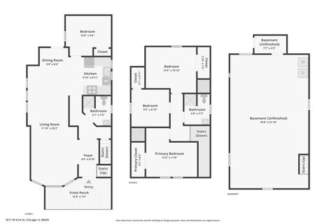 Tiny photo for 3511 W 61st Street, Chicago, IL 60629 (MLS # 12528524)