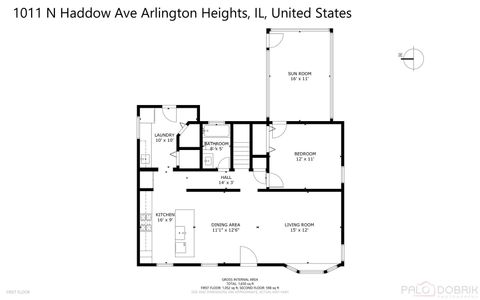 Tiny photo for 1011 N HADDOW Avenue, Arlington Heights, IL 60004 (MLS # 12624445)