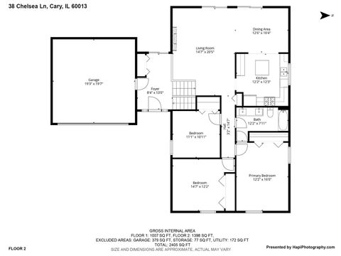 Tiny photo for 38 Chelsea Lane, Cary, IL 60013 (MLS # 12620084)