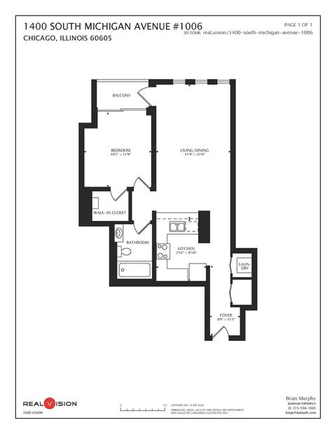 Tiny photo for 1400 S Michigan Avenue #1006, Chicago, IL 60605 (MLS # 12610848)