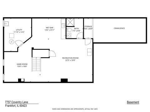 Tiny photo for 7757 Coventry Lane, Frankfort, IL 60423 (MLS # 12616679)