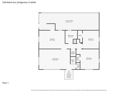 Tiny photo for 7545 Beloit Avenue, Bridgeview, IL 60455 (MLS # 12607909)