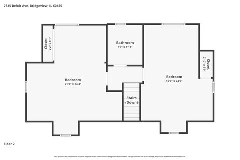 Tiny photo for 7545 Beloit Avenue, Bridgeview, IL 60455 (MLS # 12607909)