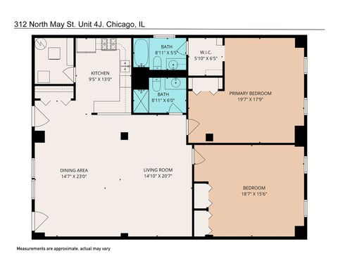 Tiny photo for 312 N May Street #4J, Chicago, IL 60607 (MLS # 12511751)