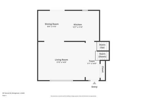 Tiny photo for 907 Wescott Road, Bolingbrook, IL 60440 (MLS # 12708773)