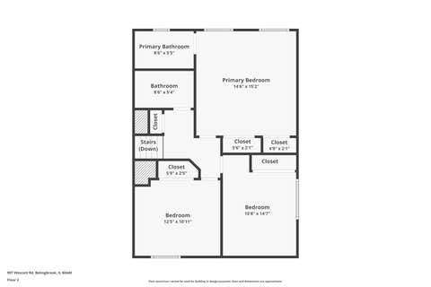 Tiny photo for 907 Wescott Road, Bolingbrook, IL 60440 (MLS # 12708773)