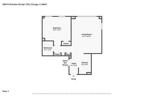 Tiny photo for 2909 N Sheridan Road #1703, Chicago, IL 60657 (MLS # 12736627)