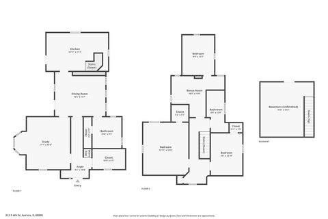 Tiny photo for 212 S 4th Street, Aurora, IL 60505 (MLS # 12627348)