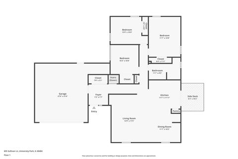 Tiny photo for 655 Sullivan Lane, University Park, IL 60484 (MLS # 12583900)