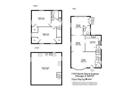 Tiny photo for 1747 N Sayre Avenue, Chicago, IL 60707 (MLS # 12616984)