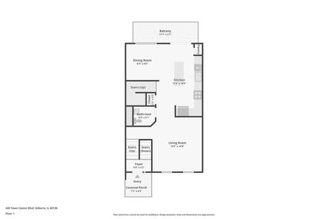 Tiny photo for 440 Town Center Boulevard, Gilberts, IL 60136 (MLS # 12607076)