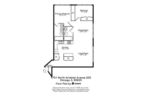 Tiny photo for 4751 N Artesian Avenue #205, Chicago, IL 60625 (MLS # 12492078)