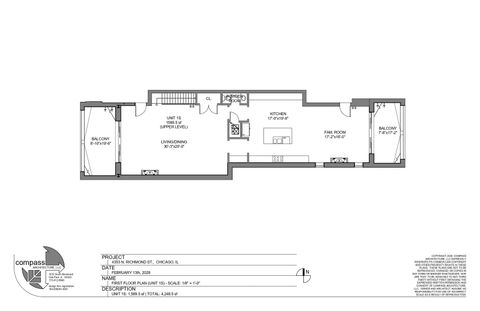 Tiny photo for 4353 N Richmond Avenue #1S, Chicago, IL 60618 (MLS # 12525599)