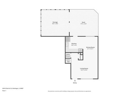Tiny photo for 2426 N Butrick Street, Waukegan, IL 60087 (MLS # 12535441)