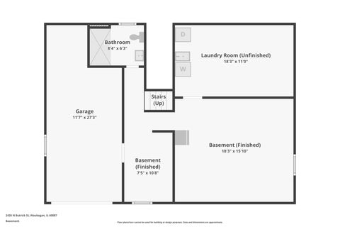 Tiny photo for 2426 N Butrick Street, Waukegan, IL 60087 (MLS # 12535441)
