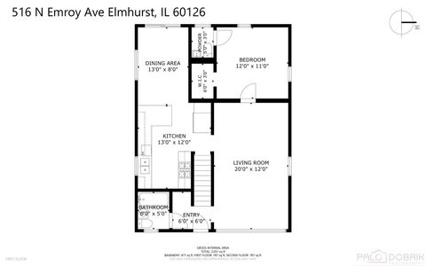 Tiny photo for 516 N Emroy Avenue, Elmhurst, IL 60126 (MLS # 12507358)