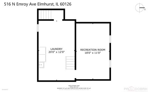 Tiny photo for 516 N Emroy Avenue, Elmhurst, IL 60126 (MLS # 12507358)