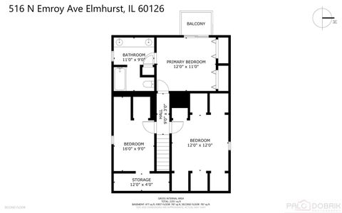 Tiny photo for 516 N Emroy Avenue, Elmhurst, IL 60126 (MLS # 12507358)