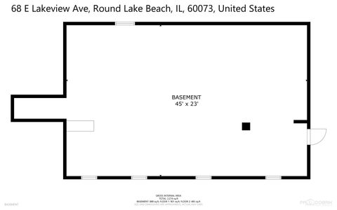 Tiny photo for 68 E Lakeview Avenue, Round Lake Beach, IL 60073 (MLS # 12518179)