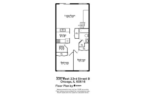 Tiny photo for 335 W 23rd Street #B, Chicago, IL 60616 (MLS # 12538269)