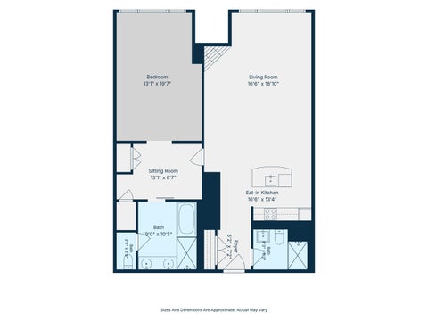 Tiny photo for 401 N Wabash Avenue #2138, Chicago, IL 60611 (MLS # 12667117)