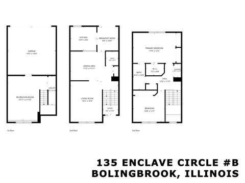Tiny photo for 135 Enclave Circle #B, Bolingbrook, IL 60440 (MLS # 12738652)