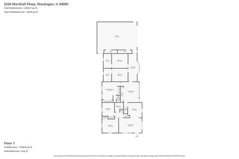 Tiny photo for 2226 Marshall Parkway, Waukegan, IL 60085 (MLS # 12732926)