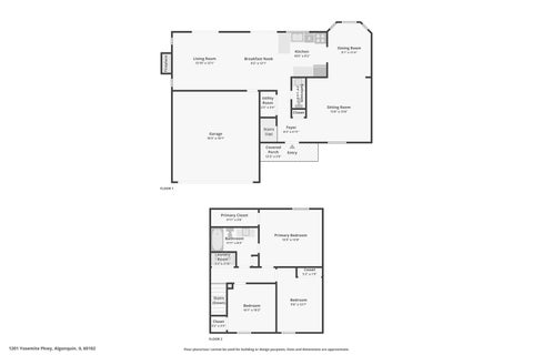 Tiny photo for 1201 Yosemite Parkway, Algonquin, IL 60102 (MLS # 12724865)