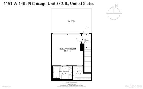 Tiny photo for 1151 W 14th Place #332, Chicago, IL 60608 (MLS # 12595306)