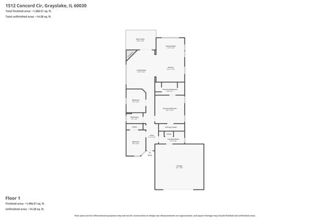 Tiny photo for 1512 Concord Circle, Grayslake, IL 60030 (MLS # 12780542)
