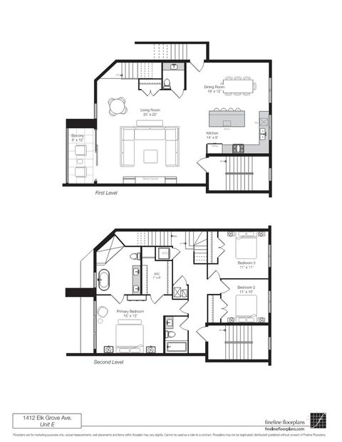 Tiny photo for 1412 N Elk Grove Avenue #E, Chicago, IL 60622 (MLS # 12541193)