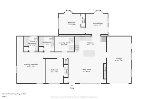 Tiny photo for 5924 W 109th Street, Chicago Ridge, IL 60415 (MLS # 12506948)