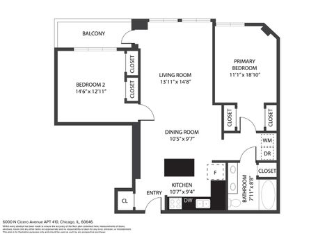 Tiny photo for 6000 N Cicero Avenue #410, Chicago, IL 60646 (MLS # 12439222)