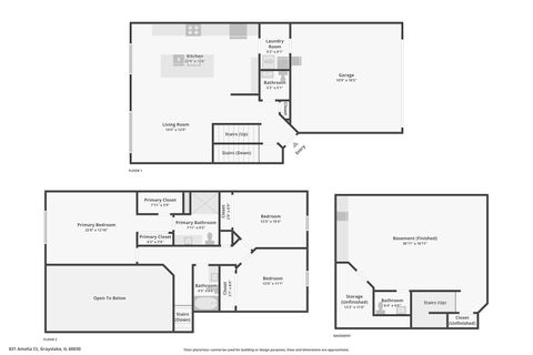 Tiny photo for 831 Amelia Court, Grayslake, IL 60030 (MLS # 12571545)