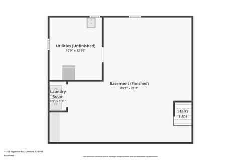 Tiny photo for 1143 S Edgewood Avenue, Lombard, IL 60148 (MLS # 12469444)