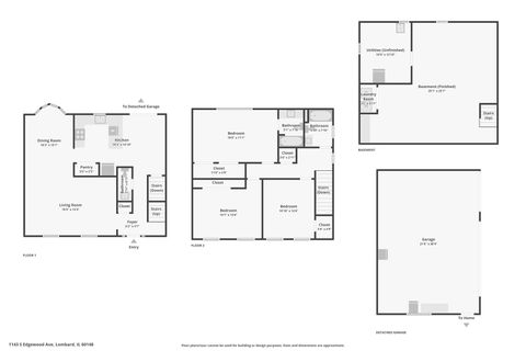 Tiny photo for 1143 S Edgewood Avenue, Lombard, IL 60148 (MLS # 12469444)