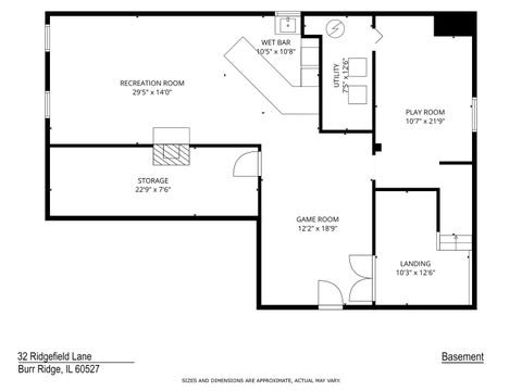 Tiny photo for 32 Ridgefield Lane, Burr Ridge, IL 60527 (MLS # 12720071)