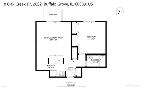 Tiny photo for 8 Oak Creek Drive #2802, Buffalo Grove, IL 60089 (MLS # 12596729)