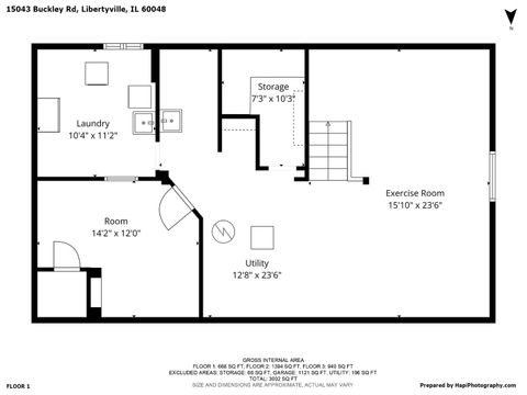 Tiny photo for 15043 W Buckley Road, Libertyville, IL 60048 (MLS # 12539662)