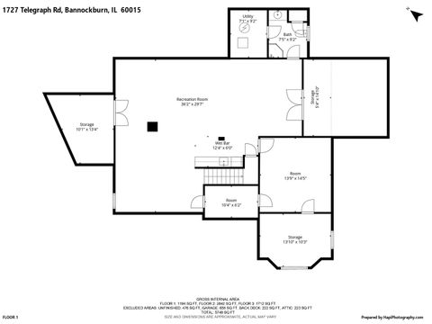 Tiny photo for 1727 Telegraph Road, Bannockburn, IL 60015 (MLS # 12581023)