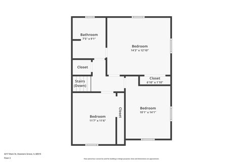 Tiny photo for 4217 Main Street, Downers Grove, IL 60515 (MLS # 12486720)