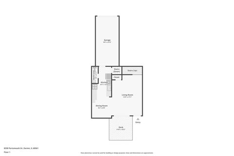 Tiny photo for 8338 Portsmouth Drive #B, Darien, IL 60561 (MLS # 12611656)
