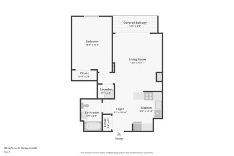 Tiny photo for 125 S JEFFERSON Street #1408, Chicago, IL 60661 (MLS # 12596279)