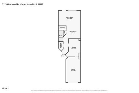Tiny photo for 7123 Westwood Drive #7123, Carpentersville, IL 60110 (MLS # 12758700)