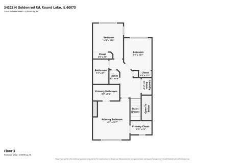 Tiny photo for 34323 N Goldenrod Road, Round Lake, IL 60073 (MLS # 12741775)