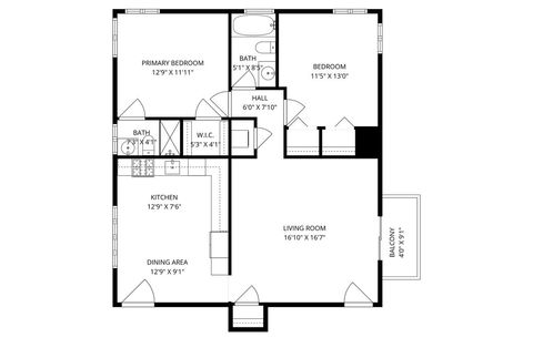 Tiny photo for 2740 N 74th Court #2E, Elmwood Park, IL 60707 (MLS # 12573938)