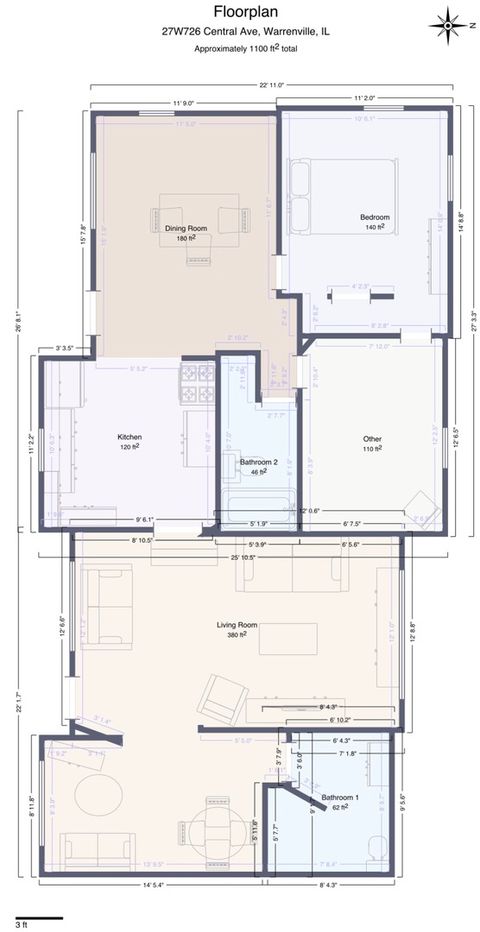 Tiny photo for 27W726 Central Avenue, Warrenville, IL 60555 (MLS # 12581060)