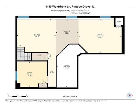 Tiny photo for 1110 Waterfront Lane, Pingree Grove, IL 60140 (MLS # 12644364)