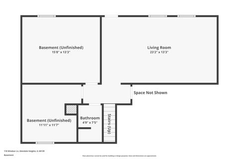 Tiny photo for 118 Windsor Lane, Glendale Heights, IL 60139 (MLS # 12502905)