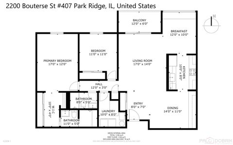 Tiny photo for 2200 Bouterse Street #407, Park Ridge, IL 60068 (MLS # 12526250)